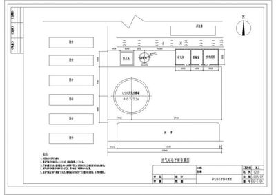 某养殖场废水及大型沼气工程CAD环保设计施工图